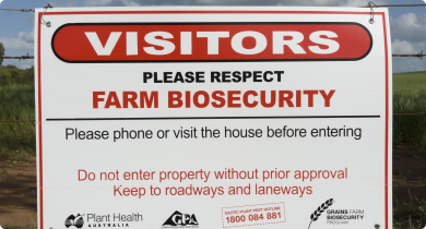 Farm Biosecurity Sign