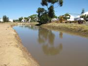 Wagin runoff collection weir near the Shire’s Vernon Street depot