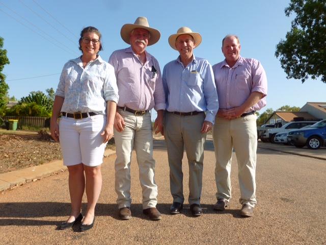 KCA Executive Officer Catherine Marriott, KCA Chair Peter Camp, Hon Ken Baston, MLC Minister for Agriculture and Food and Andrew Negline, NBF Broome Operations Manager