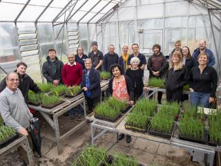 DPIRD senior plant pathologist Dr Manisha Shankar (centre) and team involved in a five-year GRDC NVT investment looking at disease resistance across a broad range of crops.