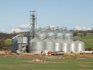 On farm grain silos.