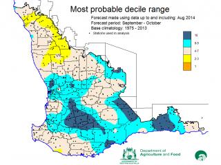 The Department of Agriculture and Food’s Statistical Seasonal Forecast has been updated for spring and is available for free via its website.