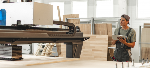 Digital manufacturing solutions at a furniture company