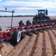 One-off soil inversion using a mouldboard plough
