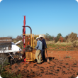 Soil sampling in the Pilbara
