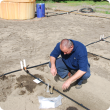 Measuring the output of a drip irrigation line